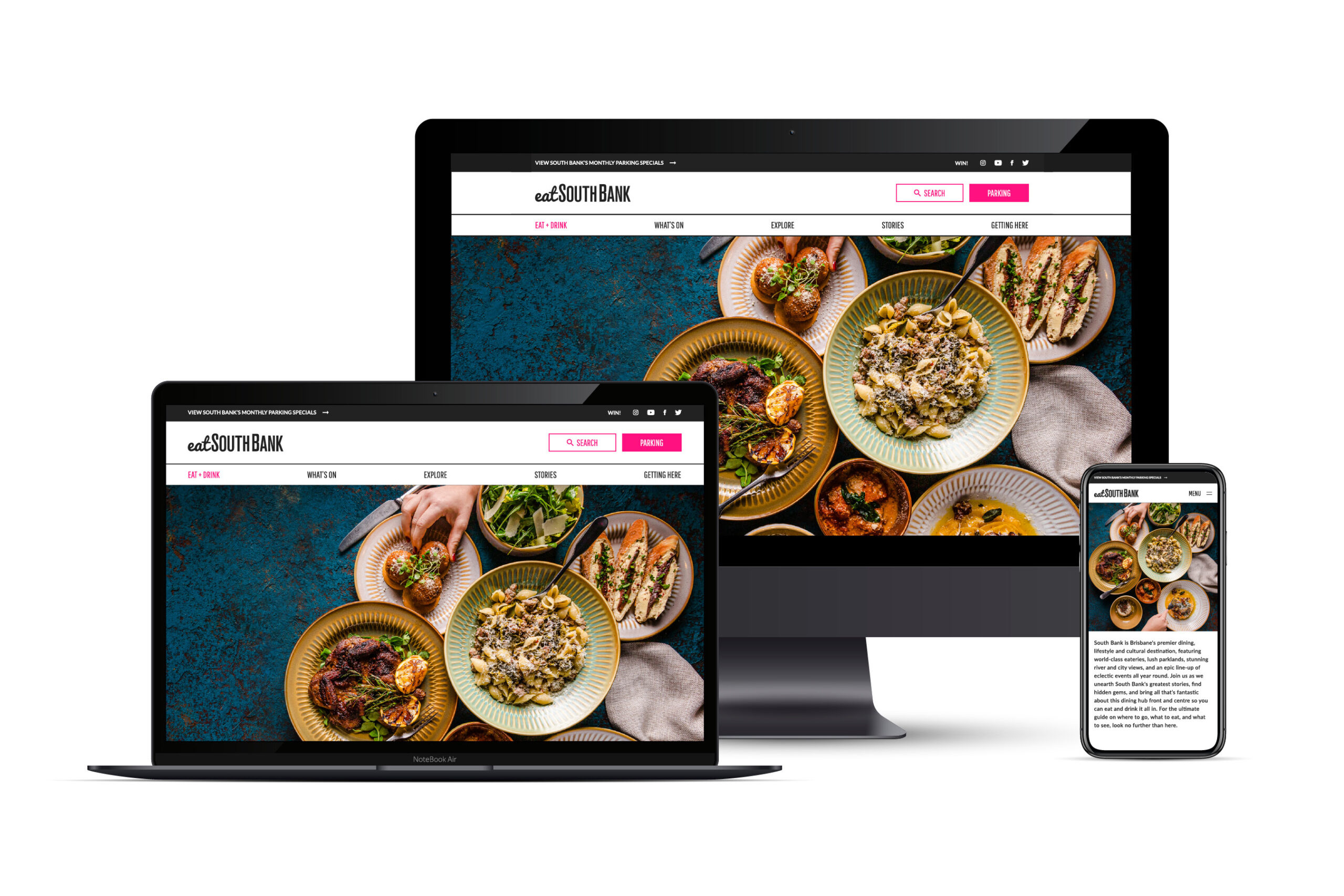 Eat South Bank Website Design and Development Eat South Bank Website Design and Development