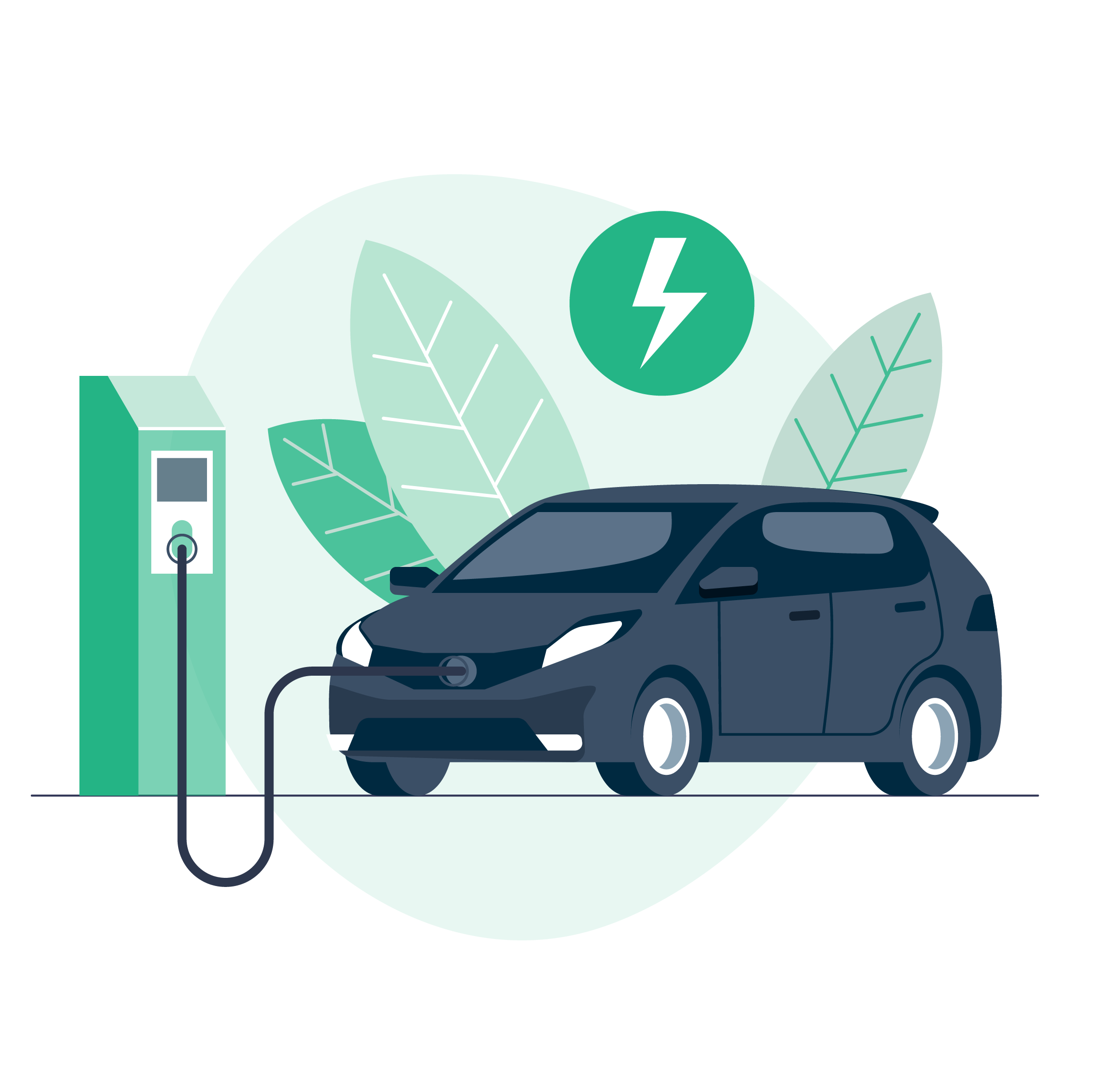 Illustration of an EV Car Brisbane Illustration of an EV Car Brisbane